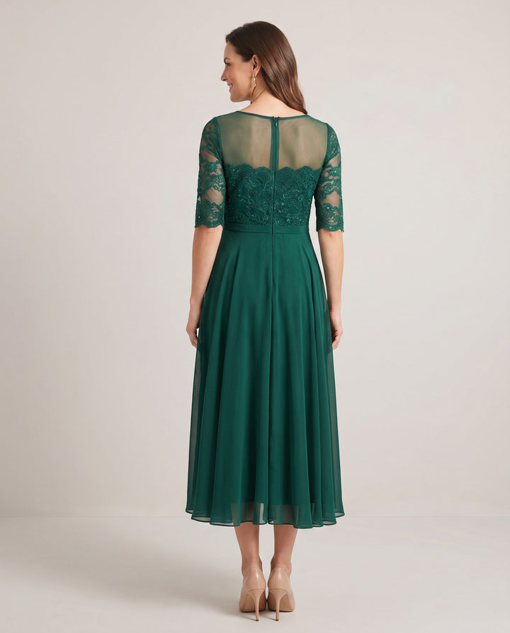 Lace Mother of the Bride Midi Dress
