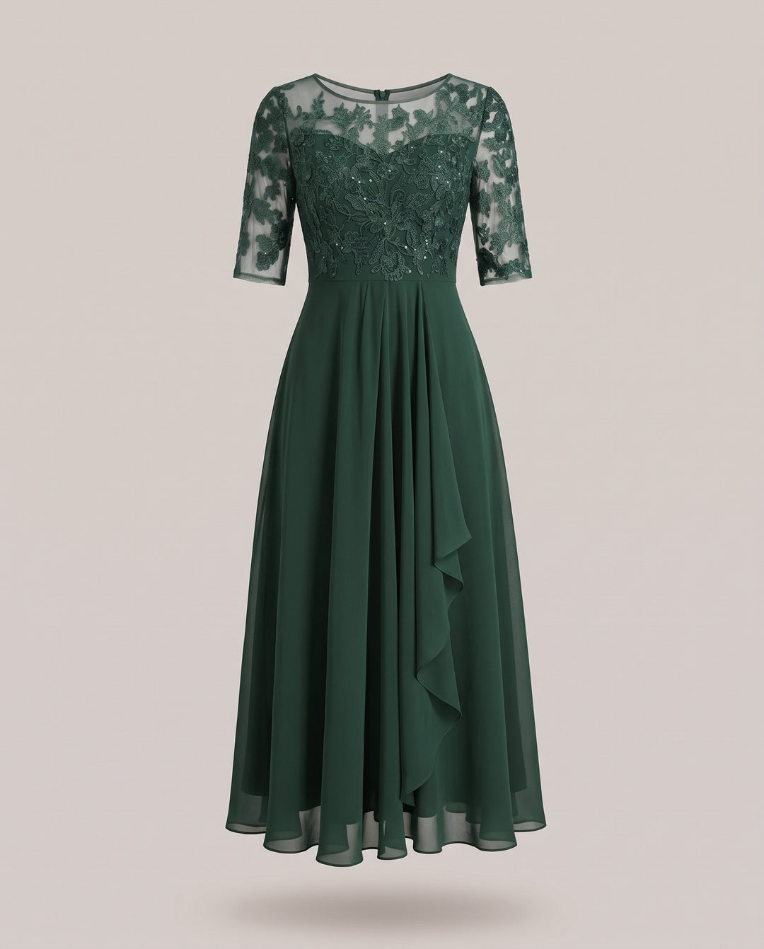 Lace Mother of the Bride Midi Dress