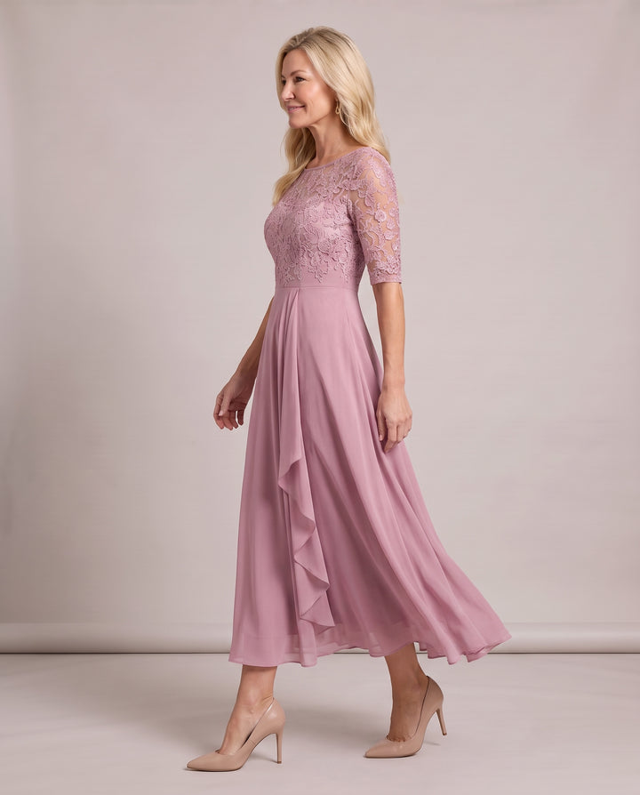 Lace Mother of the Bride Midi Dress