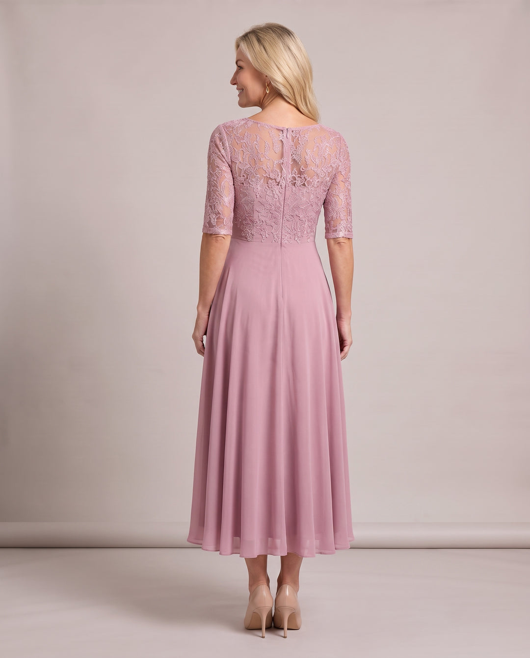 Lace Mother of the Bride Midi Dress