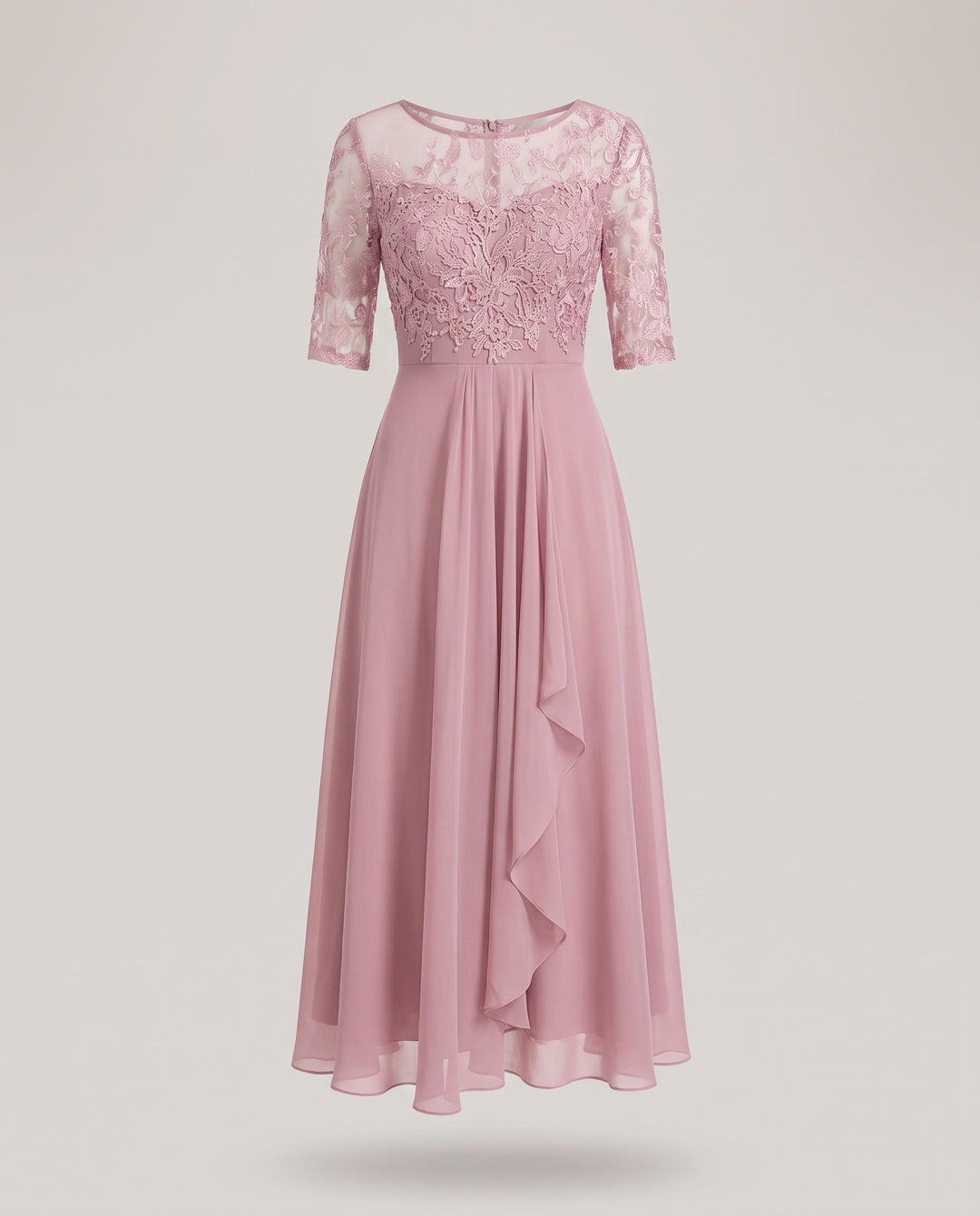Lace Mother of the Bride Midi Dress