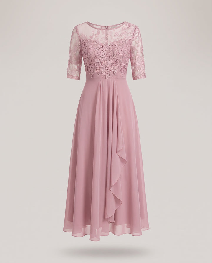 Lace Mother of the Bride Midi Dress