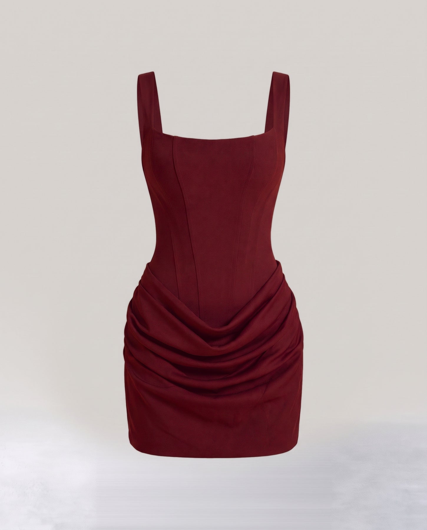 Corset Dress – Square Neck Draped Mini Dress for Parties – MAISON ...